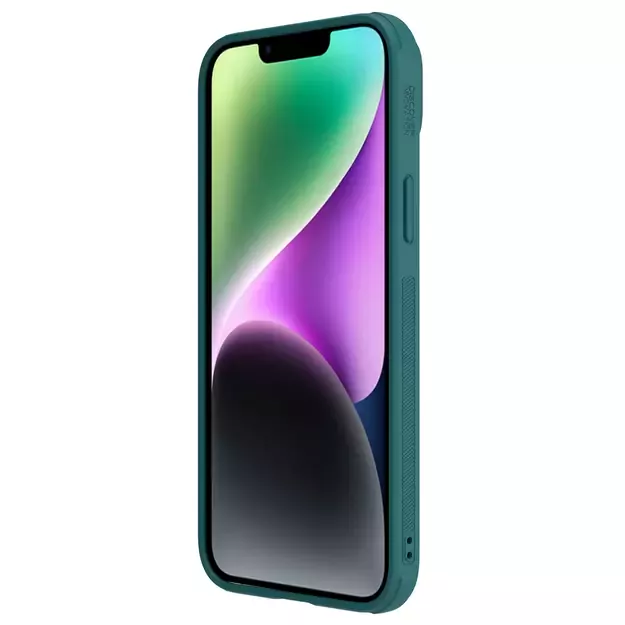 Nillkin CamShield Leather S Case iPhone 14 Plus case cover with camera cover green 3