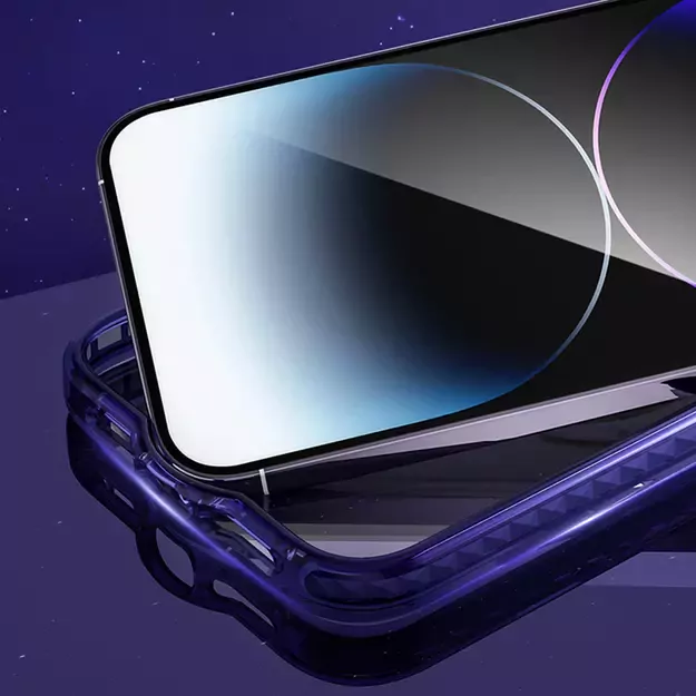 Kingxbar PQY Ice Crystal Series magnetic case for iPhone 14 Plus MagSafe purple 7