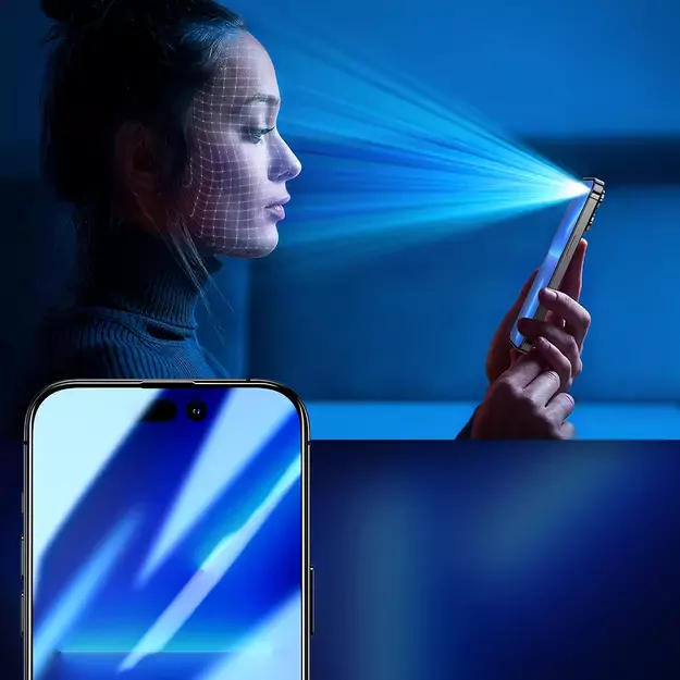 Joyroom Knight 2.5D Privacy TG Tempered Glass for iPhone 14 Plus with Anti-Spy Filter Full Screen with Frame Transparent (JR-P03) 3