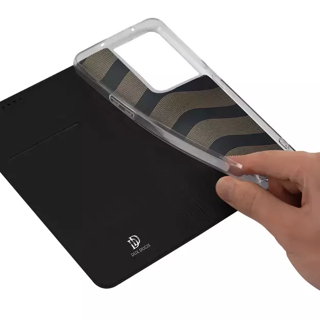 Dux Ducis Skin Pro case for Oppo Reno 8 Pro flip cover card wallet stand black 17
