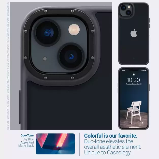 Caseology Skyfall iPhone 14 Plus Case - Matte Black 20