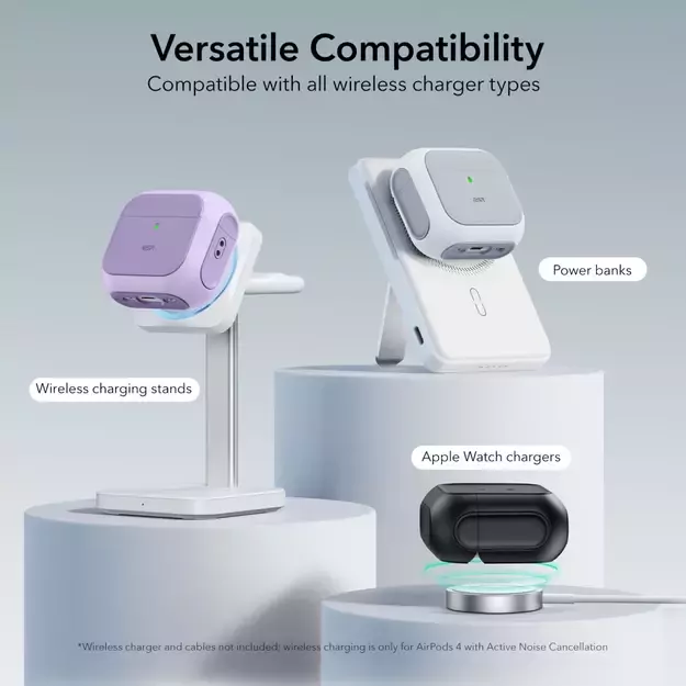 ESR Orbit Halolock MagSafe case for Apple AirPods 4 - purple 11
