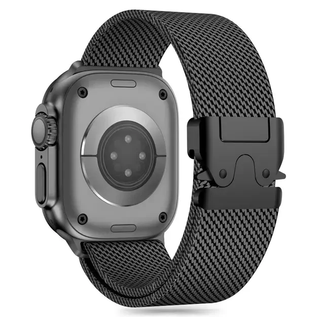 Tech-Protect Milano Strap for Apple Watch 6 / 7 / 8 / 9 / 10 / SE / Ultra 1 / 2 (44 / 45 / 46 / 49 MM) - Black 1