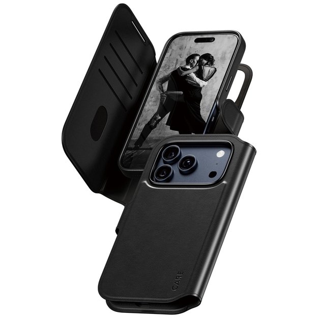 CARE by PanzerGlass Feature Tango 2in1 Wallet Case MagSafe for iPhone 17 Pro - Black 1