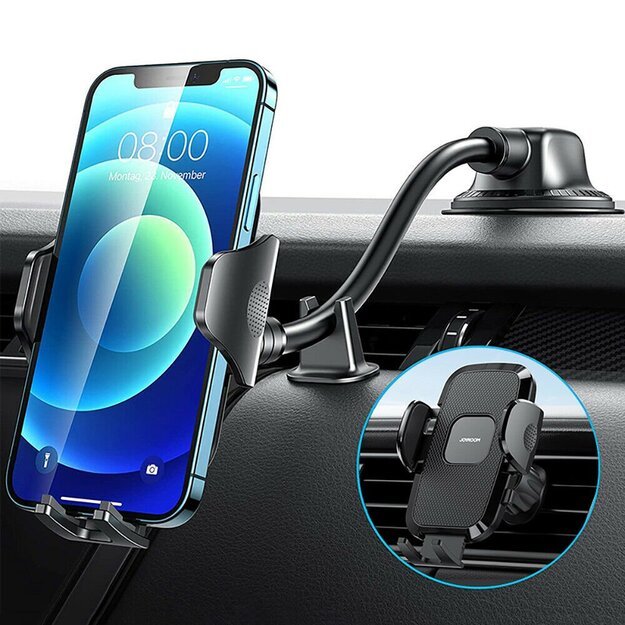 Joyroom Car Phone Holder with Flexible Arm for Dashboard Window Black (JR-ZS259) 1