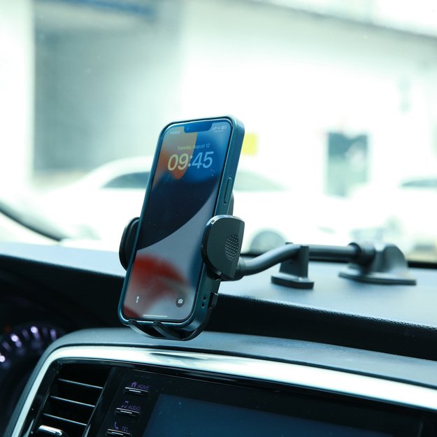 Joyroom Car Phone Holder with Flexible Arm for Dashboard Window Black (JR-ZS259) 12