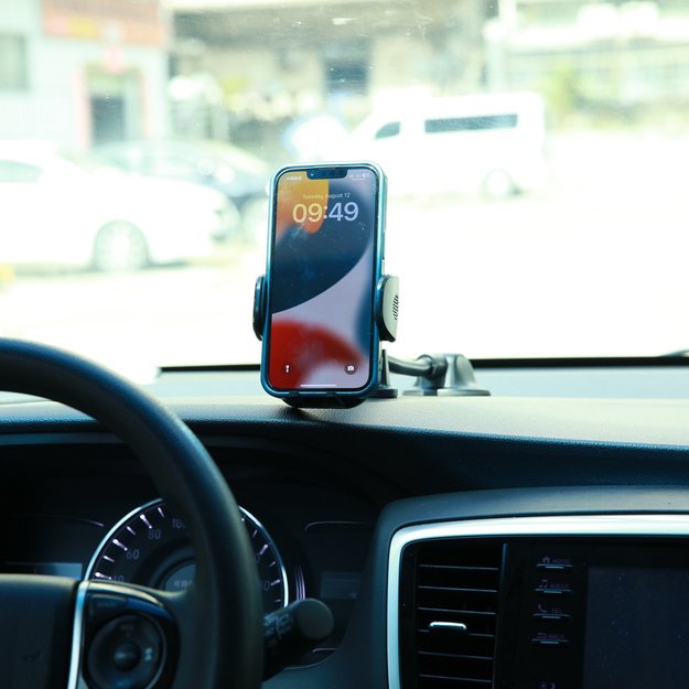 Joyroom Car Phone Holder with Flexible Arm for Dashboard Window Black (JR-ZS259) 8