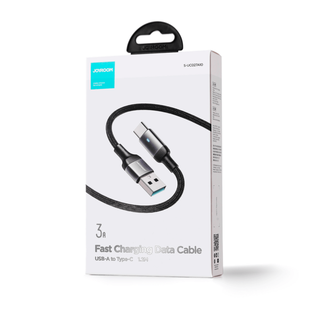Joyroom Extraordinary Series A10 USB-A / USB-C 3A Cable 1.2 m - Black 4