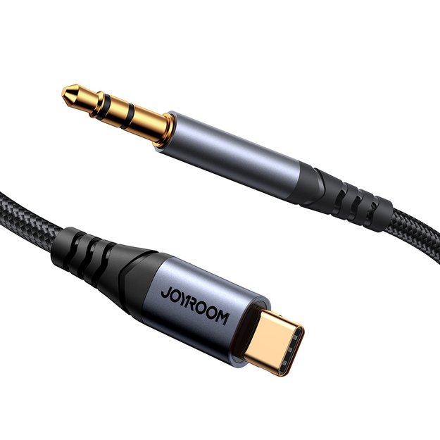Joyroom Audio Transfer Series SY-A07 Mini Jack 3.5mm/USB-C Cable 1.2m - Black 3