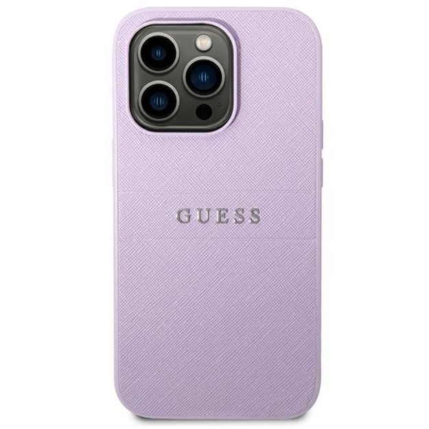 Guess Saffiano Strap Case for iPhone 14 Pro Max 6.7&quot  - Purple 2