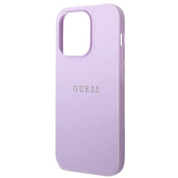 Guess Saffiano Strap Case for iPhone 14 Pro Max 6.7&quot  - Purple 5