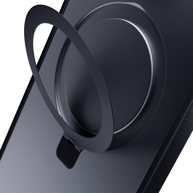 3mk Smoke Case Mag&amp Stand for Apple iPhone 12 pro max - black 1