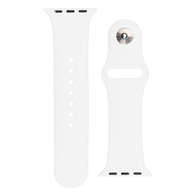 Silicone Strap APS for Apple Watch 42/44/45mm Strap Watch Bracelet - White