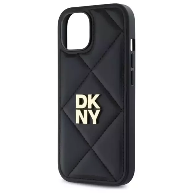 DKNY Quilted Stack Logo iPhone 14 Case - Black 12