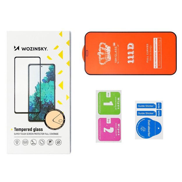 Wozinsky Tempered glass Full Glue for Motorola Moto G84 full screen with frame - black 3