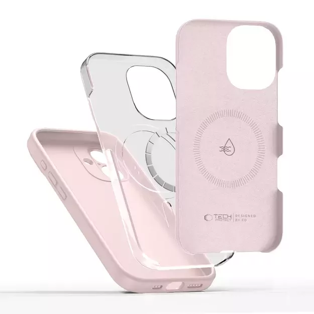 Tech-Protect Silicone MagSafe Case for iPhone 17 - Pink 1