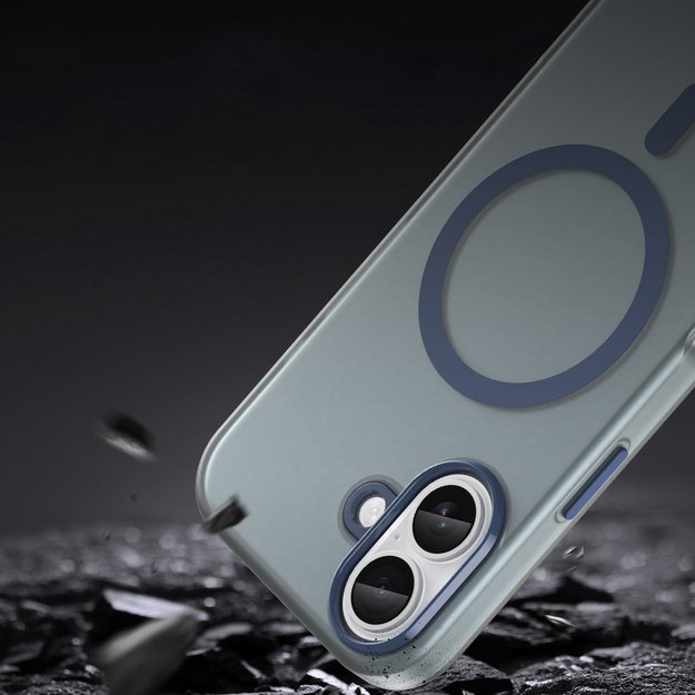 Magnetic Abrasive iPhone 17 Case Compatible with MagSafe - Matte Blue 7