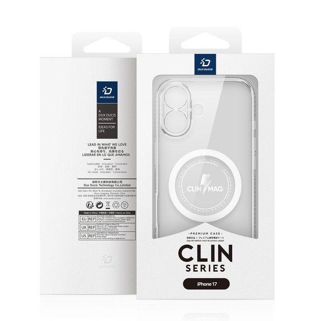 Dux Ducis Clin Mag Case for iPhone 17 Compatible with MagSafe - Transparent 12