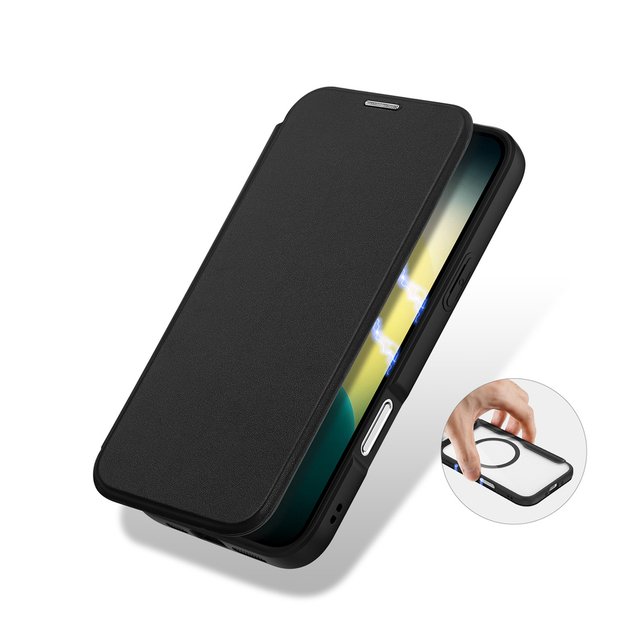 Dux Ducis Skin X Pro iPhone 17 Air Case with Wallet, MagSafe Compatible - Black 7