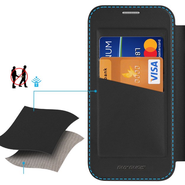 Dux Ducis Skin X Pro iPhone 17 Air Case with Wallet, MagSafe Compatible - Black 9
