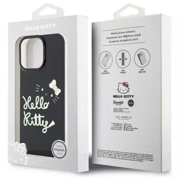 Hello Kitty IML Golden Diva MagSafe Case for iPhone 16 Pro Max - Black 14