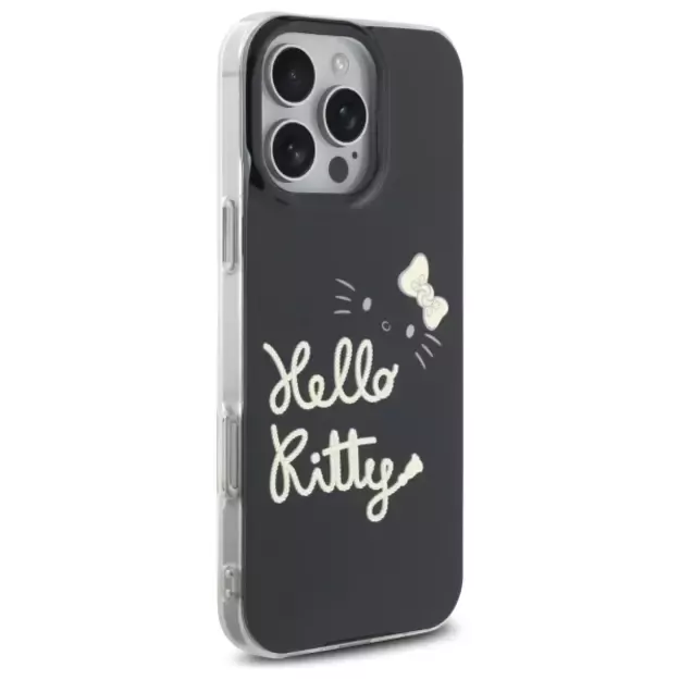 Hello Kitty IML Golden Diva MagSafe Case for iPhone 16 Pro Max - Black 10
