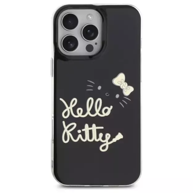 Hello Kitty IML Golden Diva MagSafe Case for iPhone 16 Pro Max - Black 9