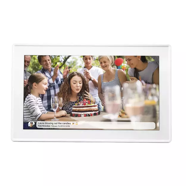 Denver Frameo PFF-1515W 15.6&quot  Digital Frame - White