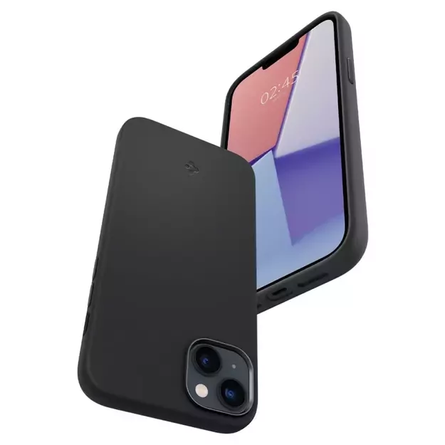 Spigen Silicone Fit Mag Case with MagSafe for iPhone 14 Plus - Black 2