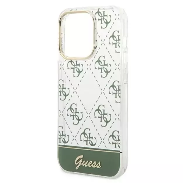 Guess GUHCP14XHG4MHA iPhone 14 Pro Max 6,7  khaki hardcase 4G Pattern Script 12