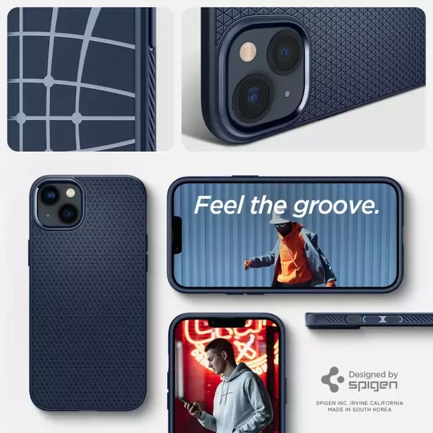 Spigen Liquid Air Case for iPhone 14 Plus - Blue 9