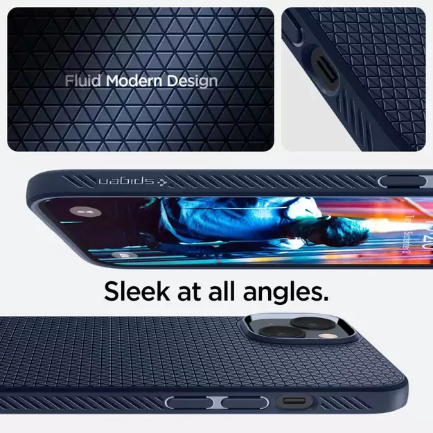 Spigen Liquid Air Case for iPhone 14 Plus - Blue 5