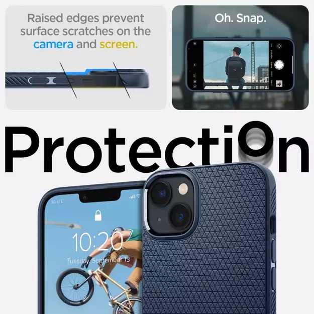 Spigen Liquid Air Case for iPhone 14 Plus - Blue 7