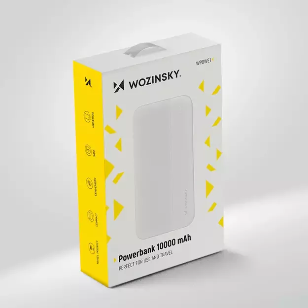 Wozinsky powerbank Li-Po 10000mAh 2 x USB white (WPBWE1) 10