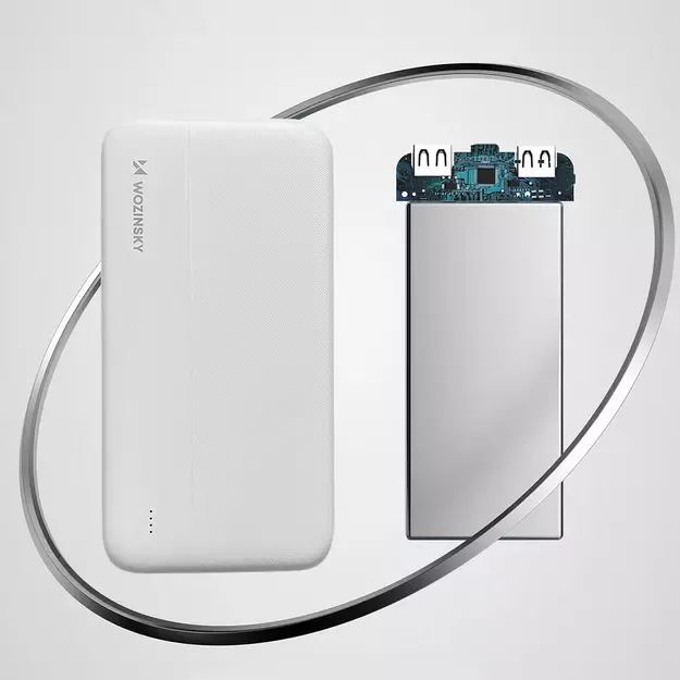 Wozinsky powerbank Li-Po 10000mAh 2 x USB white (WPBWE1) 4