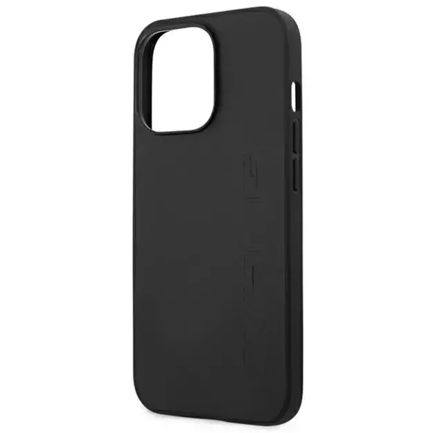 AMG AMHCP14XDOLBK iPhone 14 Pro Max 6.7 &quot black / black hardcase Leather Hot Stamped 5