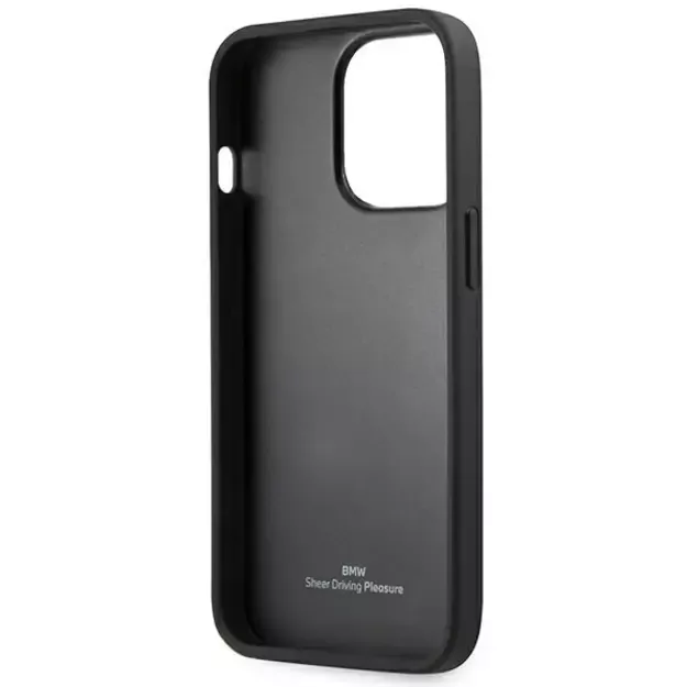 Case BMW BMHCP14XSLLBK iPhone 14 Pro Max 6.7 &quot black / black Leather Stamp 13