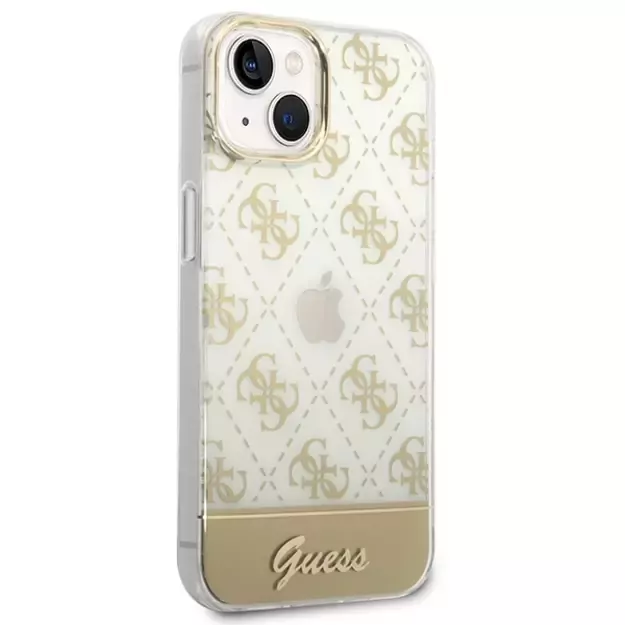 Guess GUHCP14MHG4MHG iPhone 14 Plus 6.7 &quot gold / gold hardcase 4G Pattern Script 3