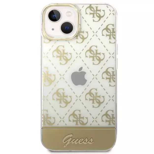 Guess GUHCP14MHG4MHG iPhone 14 Plus 6.7 &quot gold / gold hardcase 4G Pattern Script 2
