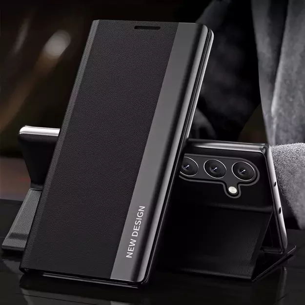 Sleep Case Pro Samsung Galaxy S24 FE Case with Flip and Stand - Black 2