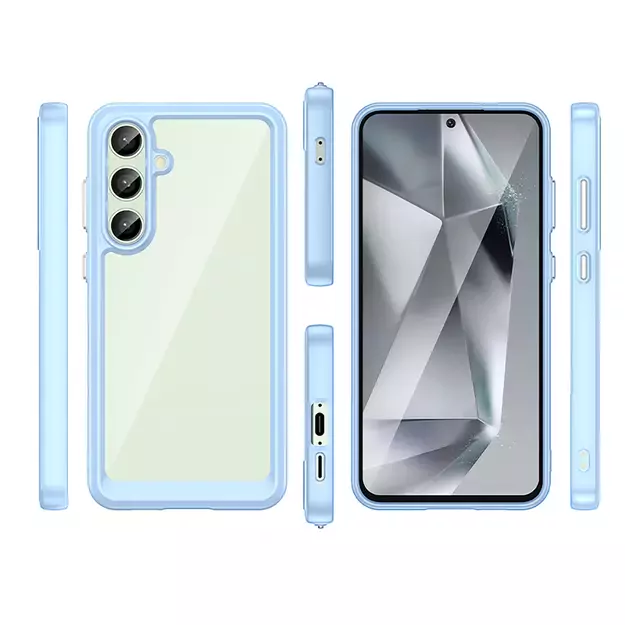 Outer Space Case with Gel Frame for Samsung Galaxy S24 FE - Blue 10