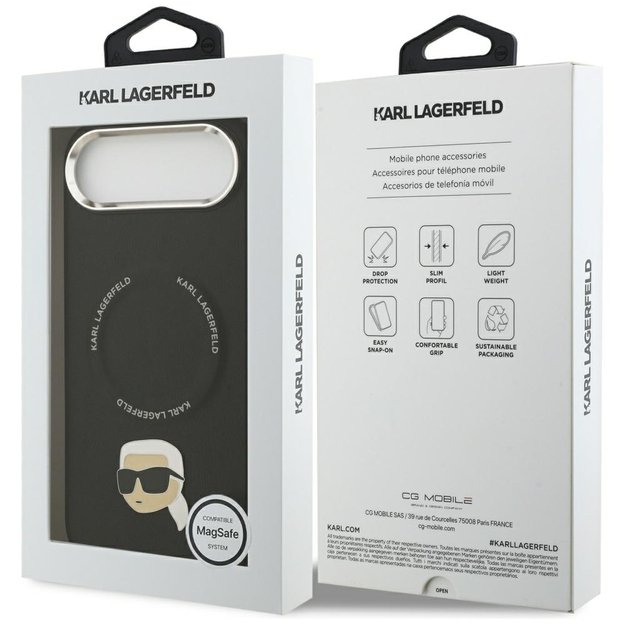 Karl Lagerfeld Karl Pin MagSafe Case for iPhone Air - Black 7