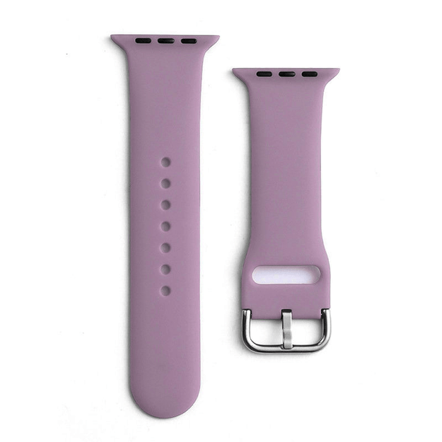 Silicone Strap APS for Apple Watch 42 / 44 / 45 strap watch bracelet - purple