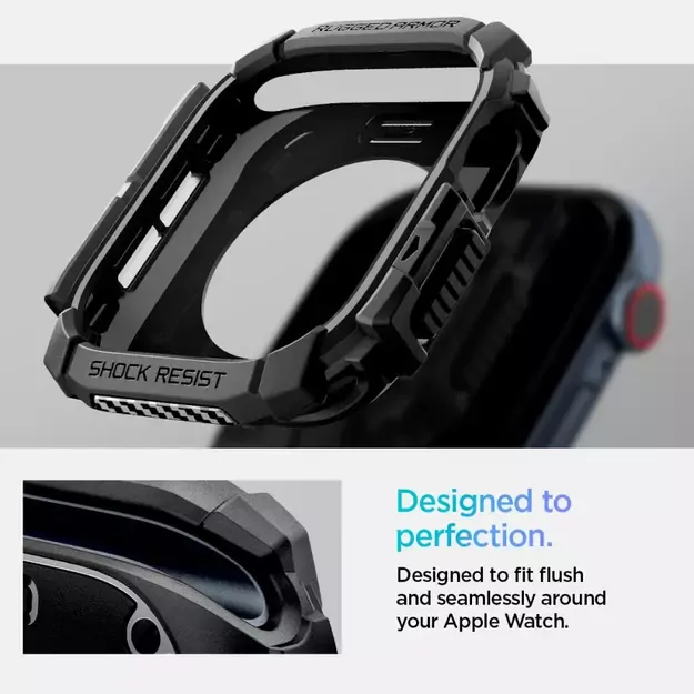 Spigen Rugged Armor Case for Apple Watch 10 46mm - Black 22