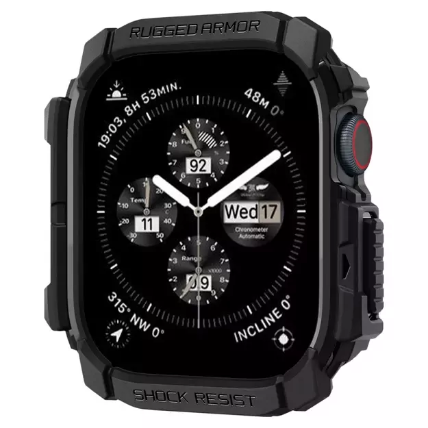 Spigen Rugged Armor Case for Apple Watch 10 46mm - Black 24