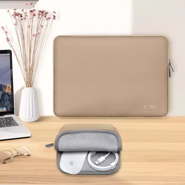 Tech-Protect Neoslim 15-16&quot  Laptop Bag - Beige 13