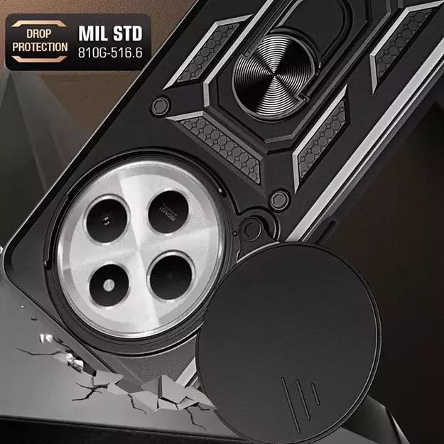 Tech-Protect CamShield Pro Case for Xiaomi Redmi 14C / Poco C75 - Black 1