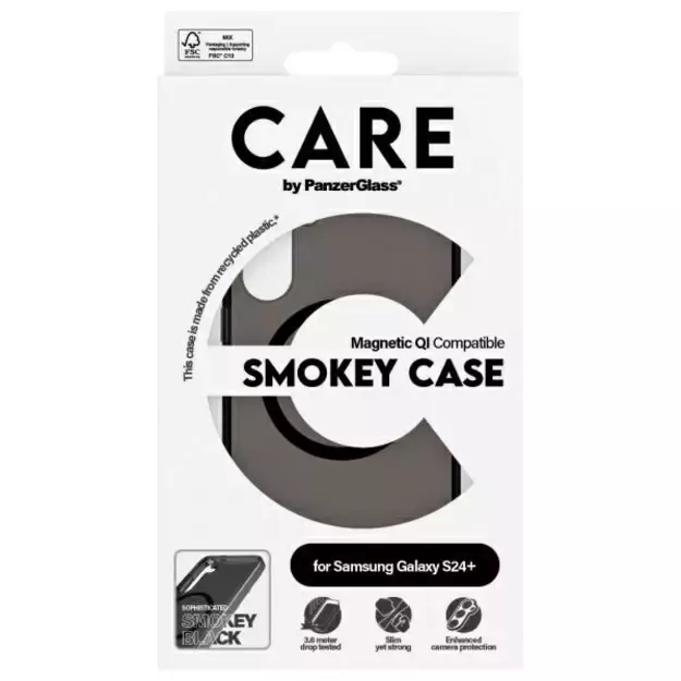 CARE by PanzerGlass Flagship QI Case for Samsung Galaxy S24+ - Black 3
