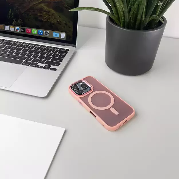 Wozinsky Fashion Case with MagSafe for Samsung Galaxy S24 FE - Pink 7
