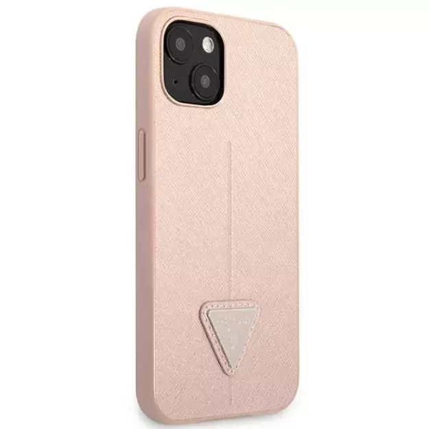 Guess GUHCP14MPSATLP iPhone 14 Plus 6,7 &quot pink / pink hardcase SaffianoTriangle Logo 10